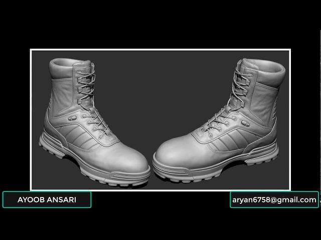 SHOES modeling in zbrush