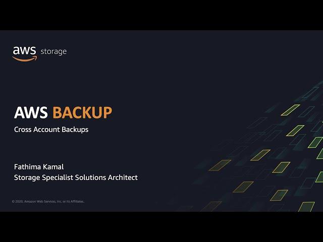 AWS Backup Demo: Cross-Account & Cross-Region Backup