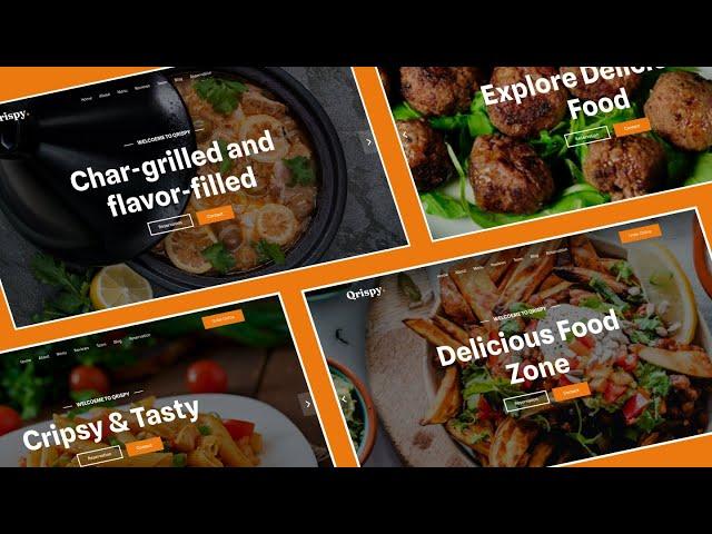 Restaurant Website Design Using Bootstrap 5 | Bootstrap Landing Tutorial Step By Step