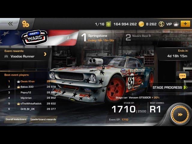 [OLD] Drift Wars Season 14 - Track 1 - Veneom GT500CR Ultimate Setup - 29,318 DP - CarX Drift Racing