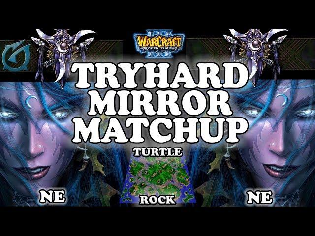 Grubby | Warcraft 3 TFT | 1.29 | NE v NE on Turtle Rock - Tryhard Mirror Matchup