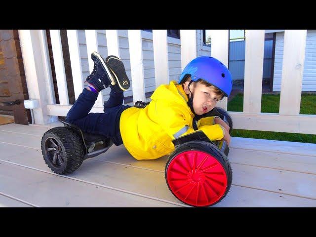 Bad Baby Unboxing And Testing HOVERBOARD! Ride on Power Wheel hoverboard