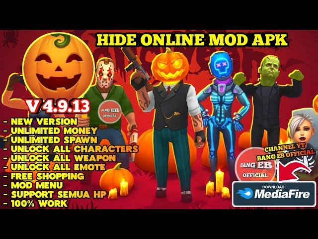 Hide Online Mod Menu Terbaru 2024 Apk V4.9.13 Unlimited Money & Unlock All Character