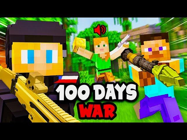 I Spent 100 Days on a WAR SMP SERVER in Minecraft… This is What Happened…