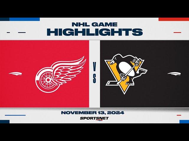 NHL Highlights | Red Wings vs. Penguins - November 13, 2024