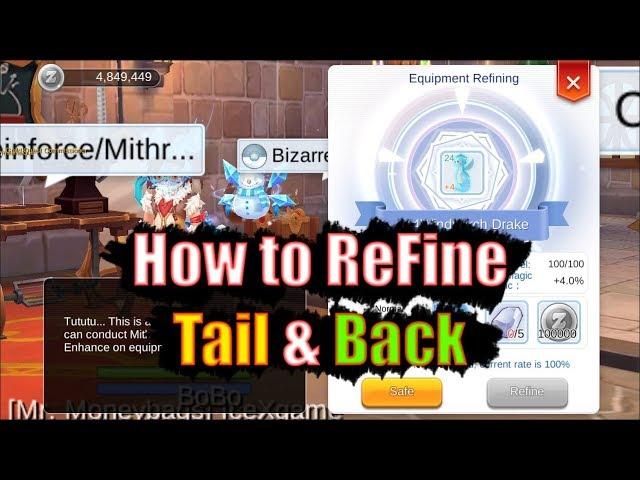 Ragnarok M Eternal Love How to Refine Tail & Back HeadWear