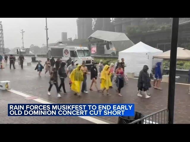 Old Dominion show cut short at Musikfest after storms hit the area