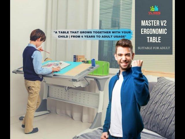 MASTER V2 ERGONOMIC STUDY TABLE | VL KIDS