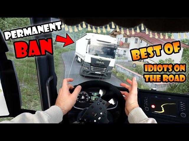 BEST OF Idiots on the road - ETS2MP - Ep. 91-100 | Tony 747 - Best moments + REAL Hands