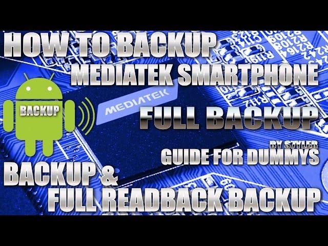 How to BACKUP / READBACK Mediatek MTK Smartphones with MTK Droid Tools / SP Flash Tool