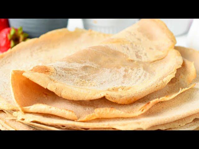 BUCKWHEAT CREPES are thin, French Gluten-free Crepes with Buckwheat Flour