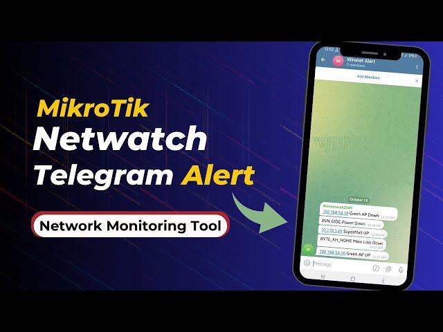 MikroTik Netwatch - How to send message to your phone from MikroTik with Telegram