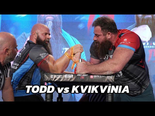 Michael Todd vs Genadi Kvikvinia East vs West15 Right Arm Superheavyweight Category