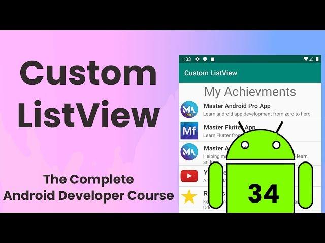 Custom ListView | Android Tutorial #34