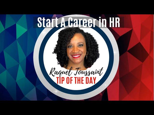 Starting A Career In Human Resources - Tip of The Day #shorts