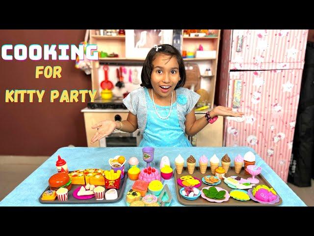 Cooking game in Hindi Part-42 | Kitty party at home | Kitchen Set in Hindi | LearnWithPari