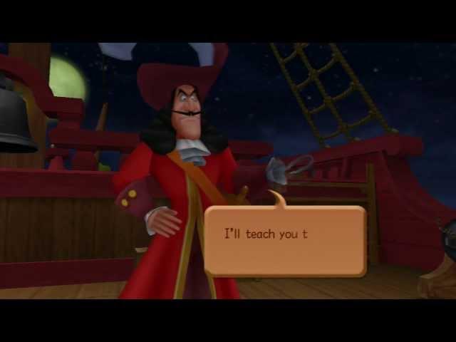 KH HD 1.5 final mix re chain of memories part 8 neverland, captain hook and riku 2