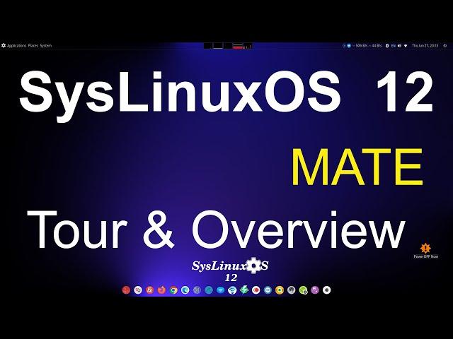 SysLinuxOS 12 - New version  MATE - Tour & Overview.