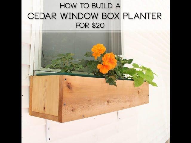 How To Build a Cedar Window Box Planter for $20