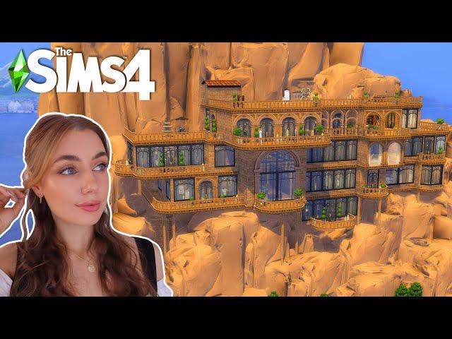 The House Of Wind ACOTAR │ Building In The Side Of A Mountain  │ Chit Chat │ Speed Build │ Sims 4