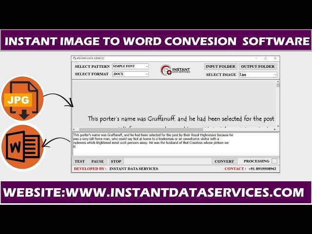 Data Entry Image to Word Conversion Software | Converter | Accuracy