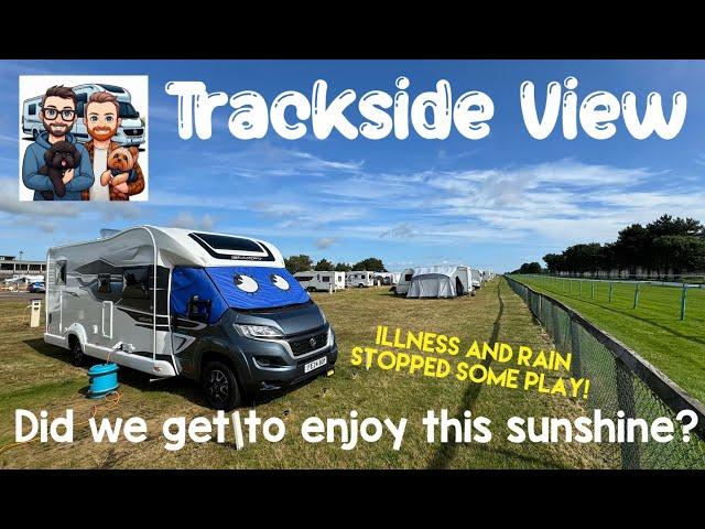 Arriving at CAMC Great Yarmouth Racecourse | PITCHED in a RACETRACK | RAIN and ILLNESS strike!