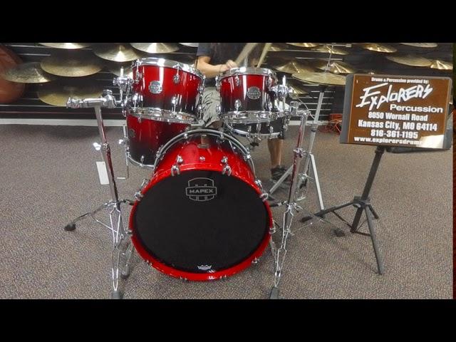 Mapex Saturn Shell pack and Black Panther Equinox snare at Explorers Percussion