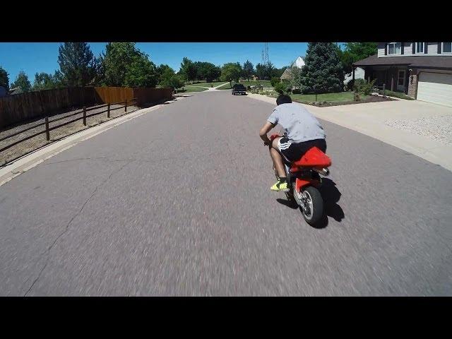 X1 Tries to Race X18 Super Pocket Bike