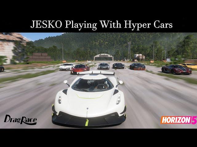 "NO ONE CAN TOUCH ME" Koenigsegg Jesko Destroying Cars on 1 mile drag Forza horizon 5 Drag Battle