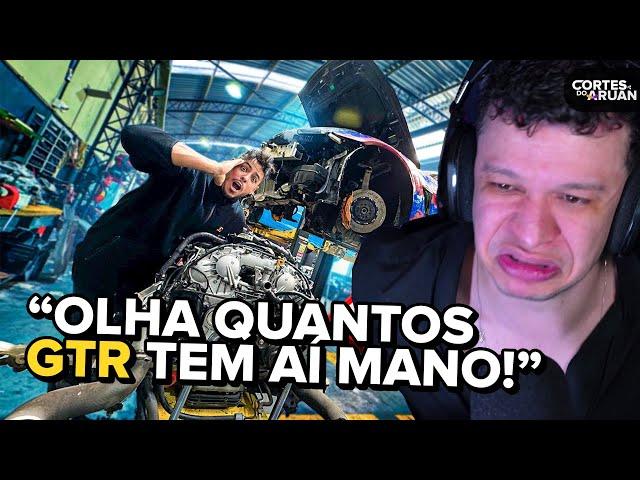 ARUAN REAGE: VOU COLOCAR ESSE MOTOR DE 1000CV NO MEU NISSAN GTR! (RENATO GARCIA) - Cortes do Aruan