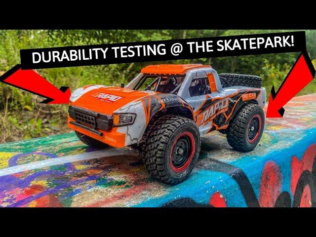 How durable is it?! Bashing the JJRC Q130B Rapid at the skatepark!