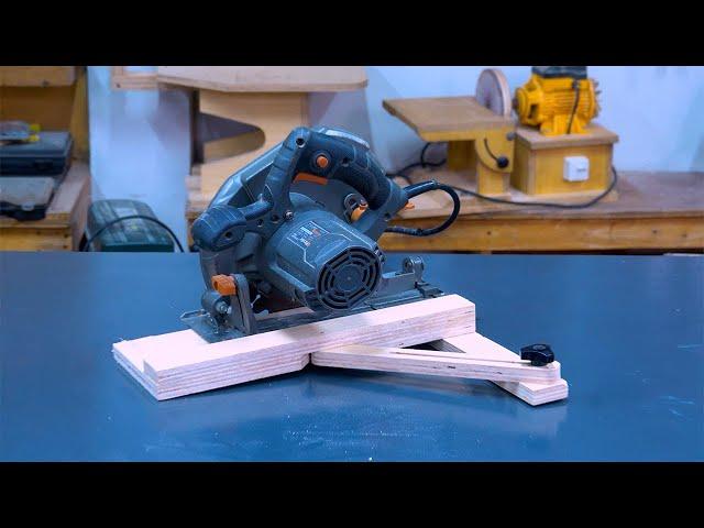 Make DIY Adjustable Circular Saw Track Rail Guide For Perfect Crosscut