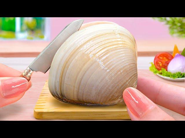 So Yummy Miniature Fried Clams Mini Recipe | ASMR Cooking Mini Food