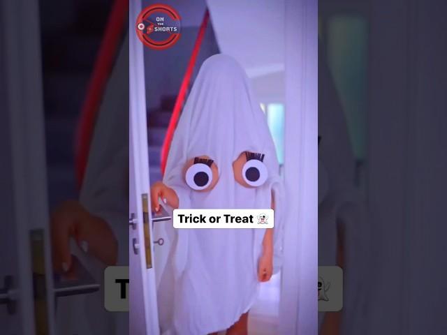 Trick or Treat Ghost  Halloween Cosplay #shorts