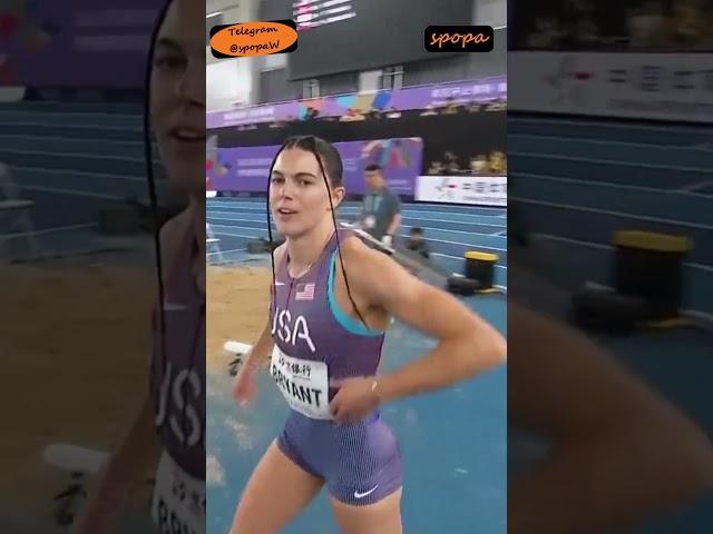 WOW: Claire BRYANT ️️ #WorldIndoorChampionships #Nanjing25 #final #longjump #viral #spopaW