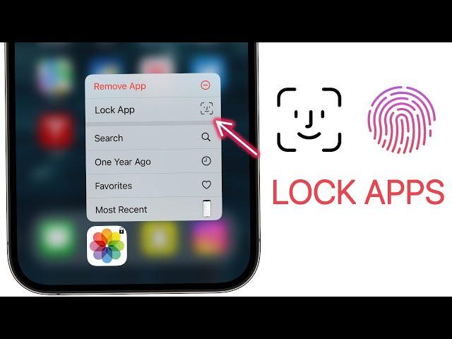 How to LOCK APPS on iPhone! (with Face ID & Passcode)