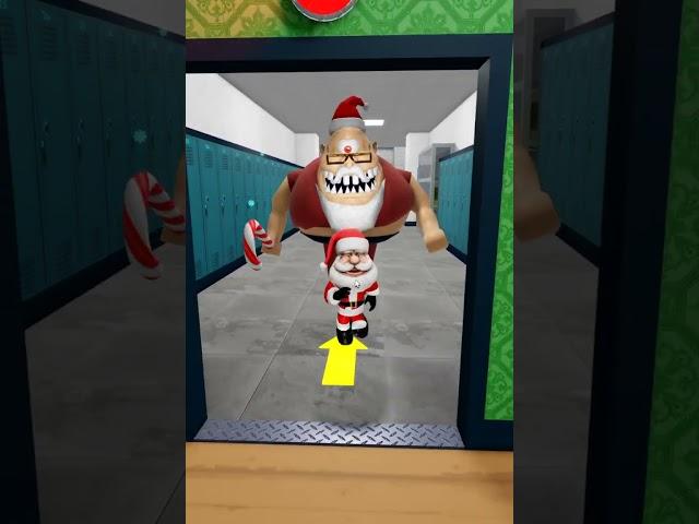 Santa Claus Vs MR STINKY'S DETENTION OBBY jumpscare #shorts # roblox