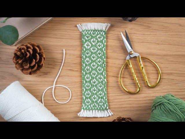 WOVEN Lattice Twill Bookmark Tutorial