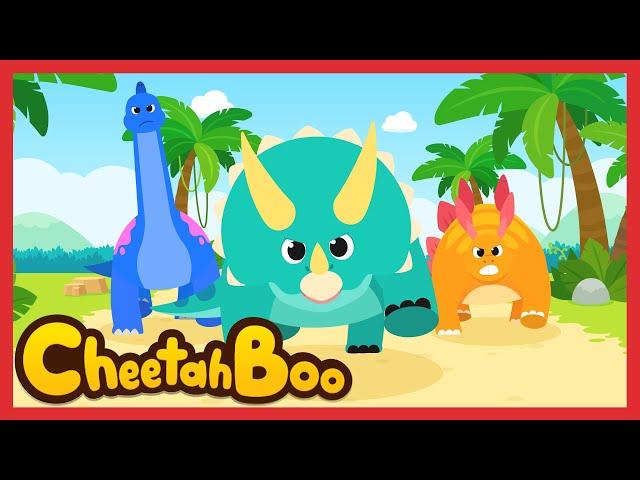 [NEW] Let's Go! Plant-Eating Dinosaurs! | triceratops | Nursery rhymes & Kids Song | #Cheetahboo