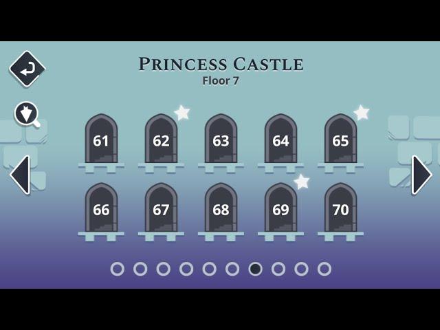 Tricky Castle level 61-70 walkthrough. (Princess Castle)