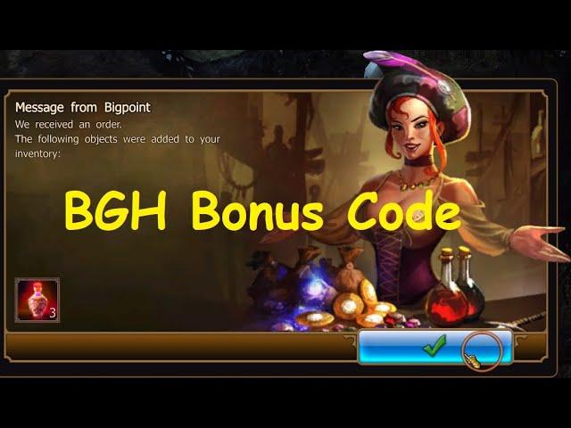 Drakensang Online - BGH 1ST BONUS CODE - Big Game Hunt Event