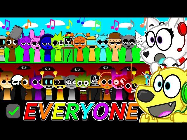 Sprunki but EVERYONE SINGS! (All Characters Together)