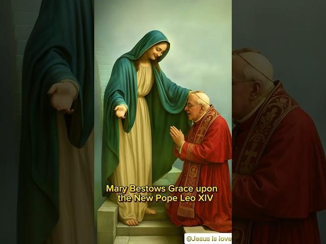 [Part 122] Mary Bestows Grace upon the New Pope Leo XIV #mary #popeleoxiv #shorts