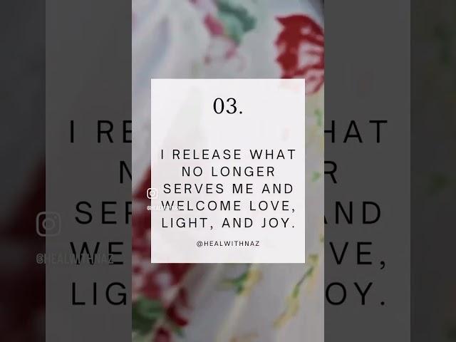 Repeat these affirmations daily for a happy wholesome day️