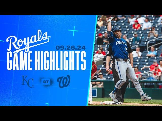 Big Dub in The District | Royals Rally Late to Sweep Nationals