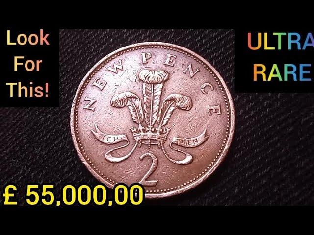 the MOST EXPENSIVE 2 New Pence U.K Elizabeth II Ultra Rare Error Coin WORTH MONEY look for this!