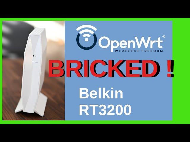 How to unbrick a bricked router Belkin RT3200