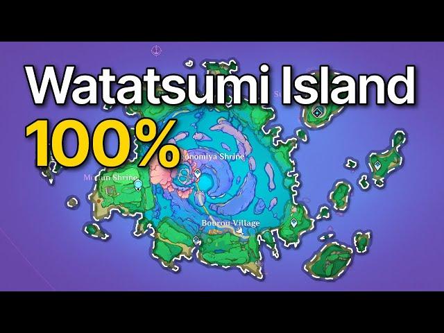 Watatsumi Island 100% exploration guide 2024