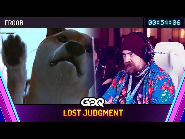 Lost Judgment by Froob in 54:06 - Awesome Games Done Quick 2024