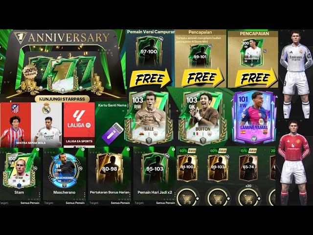 EVENT BARU ANNIVERSARY BANYAK FITUR BARU! BISA GANTI NAMA, BAJU BARU & PEMAIN BARU GRATIS FC MOBILE!